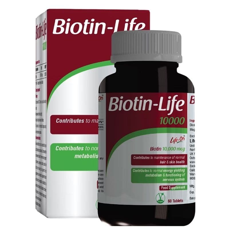 LIFE ON Biotin Life 10000mcg - 60 Tablets