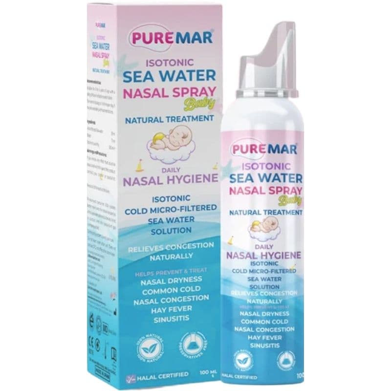 PUREMAR Blocked Nose Baby Isontonic Nasal Spray - 100ml