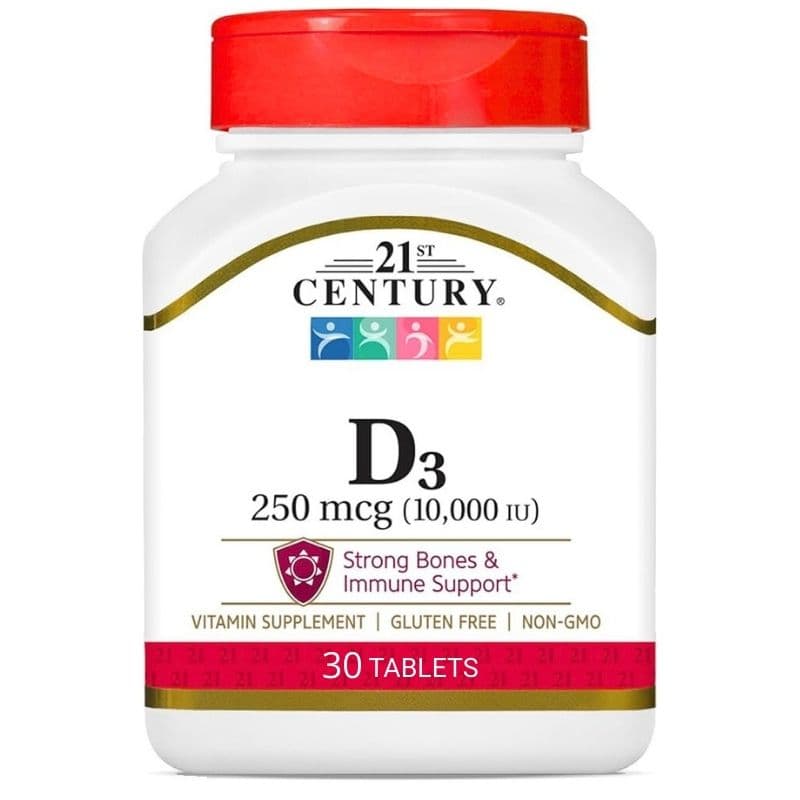 21st CENTURY D3 10000IU - 30 Tablets