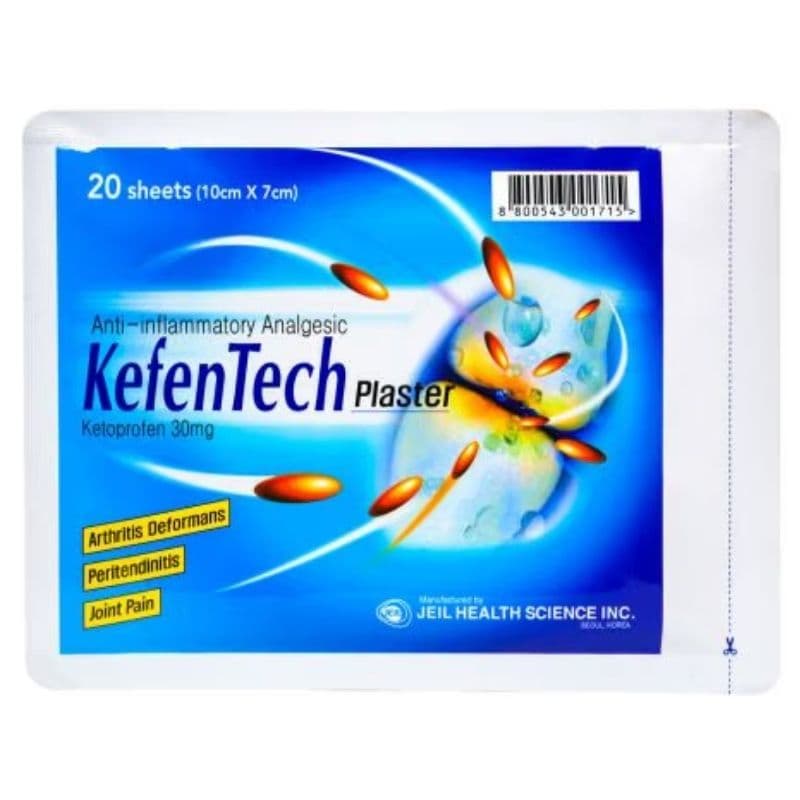 KEFENTECH 30mg Ketoprofen Plaster - 20 Sheets