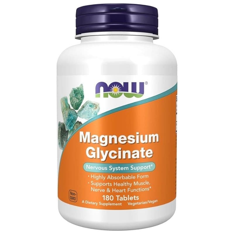 NOW Magnesium Glycinate 200mg - 180 Capsules