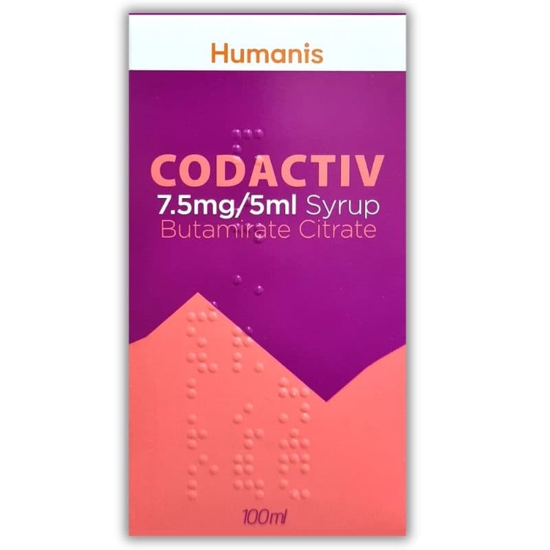 كوداكتيف - 7.5 ملغ/5 مل بوتاميرات سيترات - شراب 100 مل
