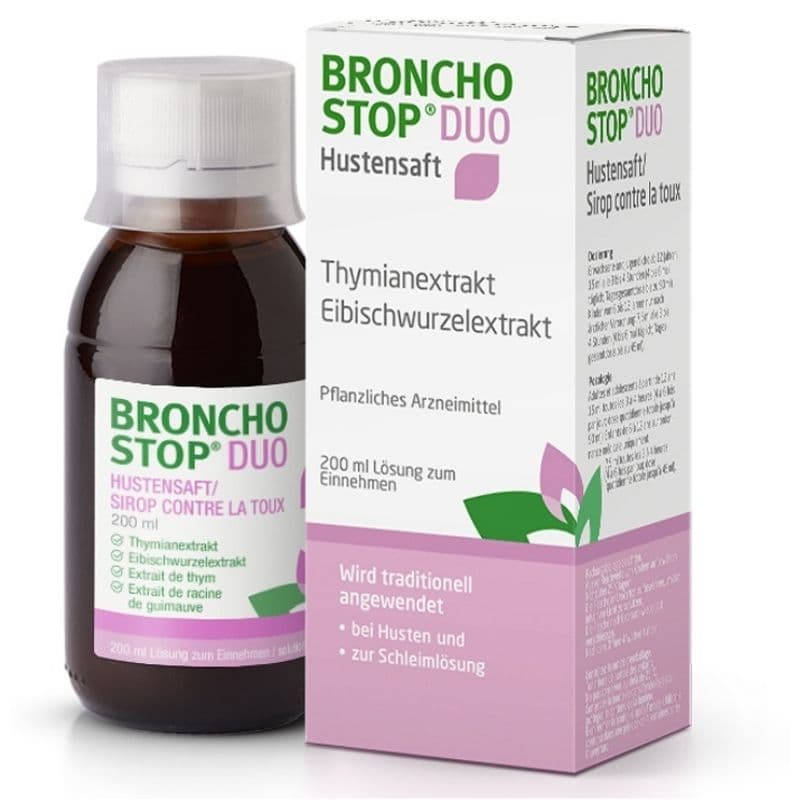 برونكوستوب ثنائي الزعتر/جذر الخطمي - شراب 200 مل