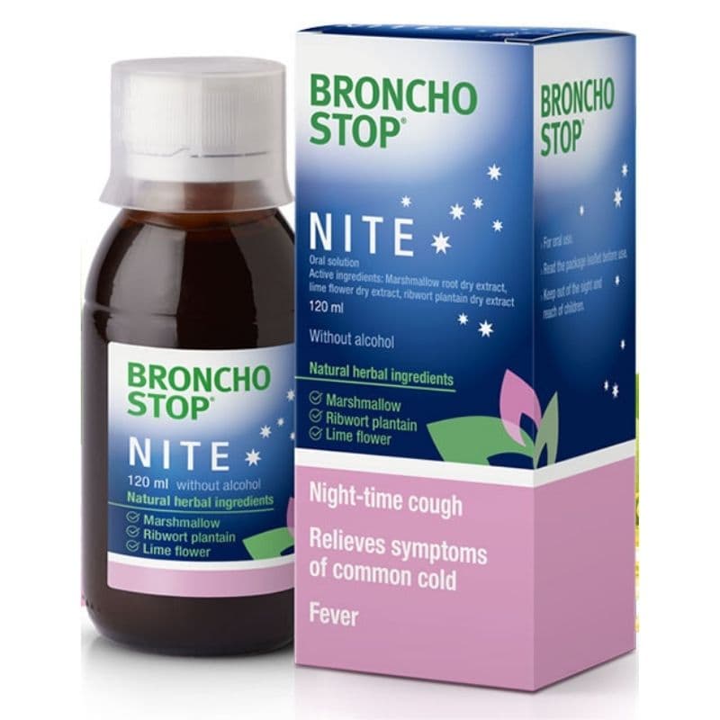 برونكوستوب الليلي جذر الخطمي/لسان الحمل/زهرة الليمون - شراب 200 مل