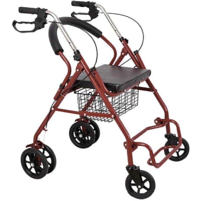 CAREMAX Foldable Rollator Walker with Seat & Hand Brake - CA8761L 128545
