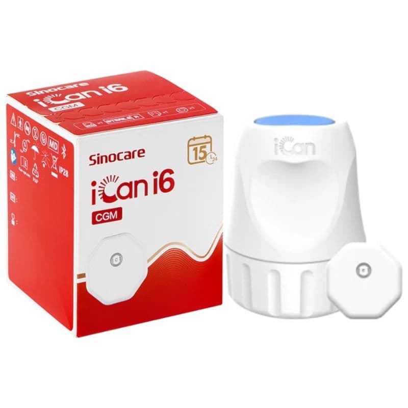 SINOCARE I Can i6 Continuous Glucose Monitoring System - One Device