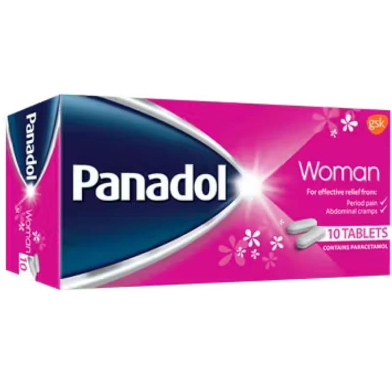 PANADOL Women 500mg Paracetamol/10mg Hyoscine Butylbromide - 10 Tablets