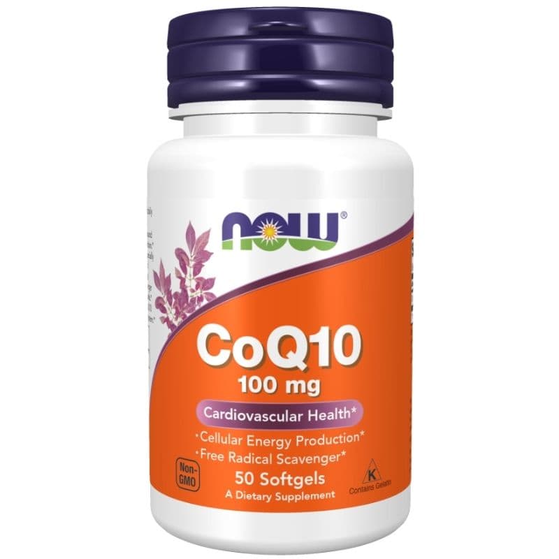 NOW CoQ10 Coenzyme Q10 100mg - 50 Softgels