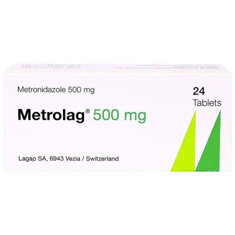 METROLAG 500mg Metronidazole - 24 Tablets