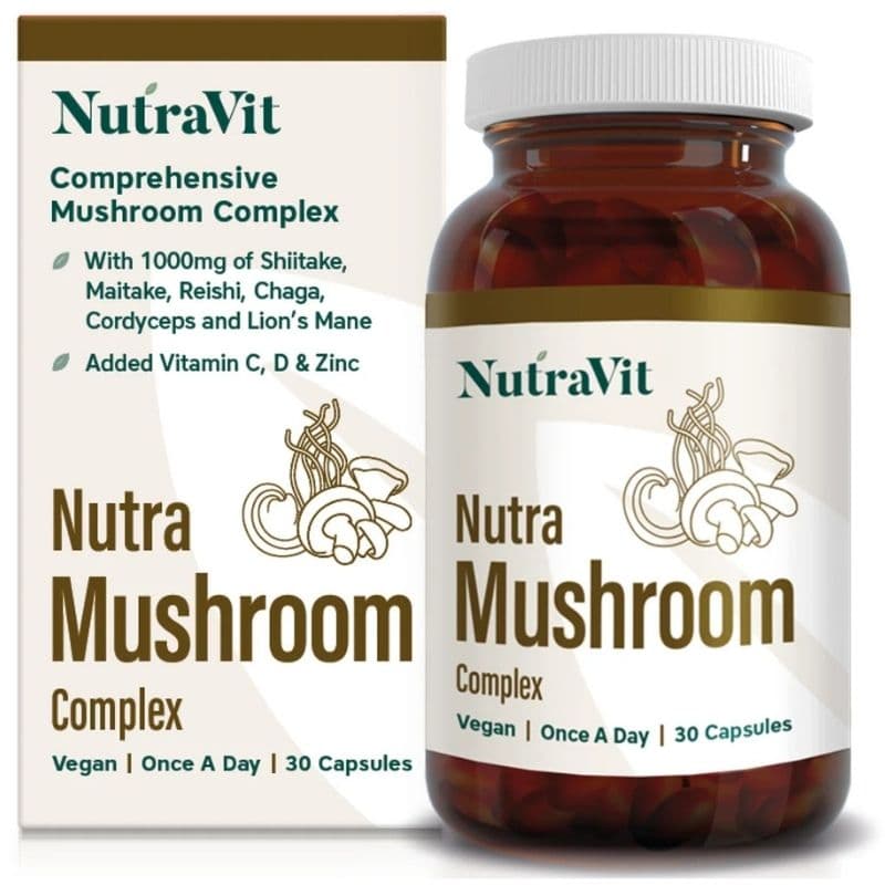 NUTRAVIT Nutra Mushroom Complex - 30 Capsules