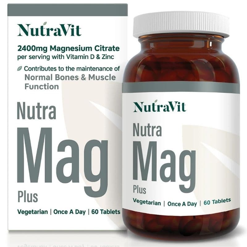 NUTRAVIT Nutra Mag Plus Magnesium Citrate 2400mg - 60 Tablets