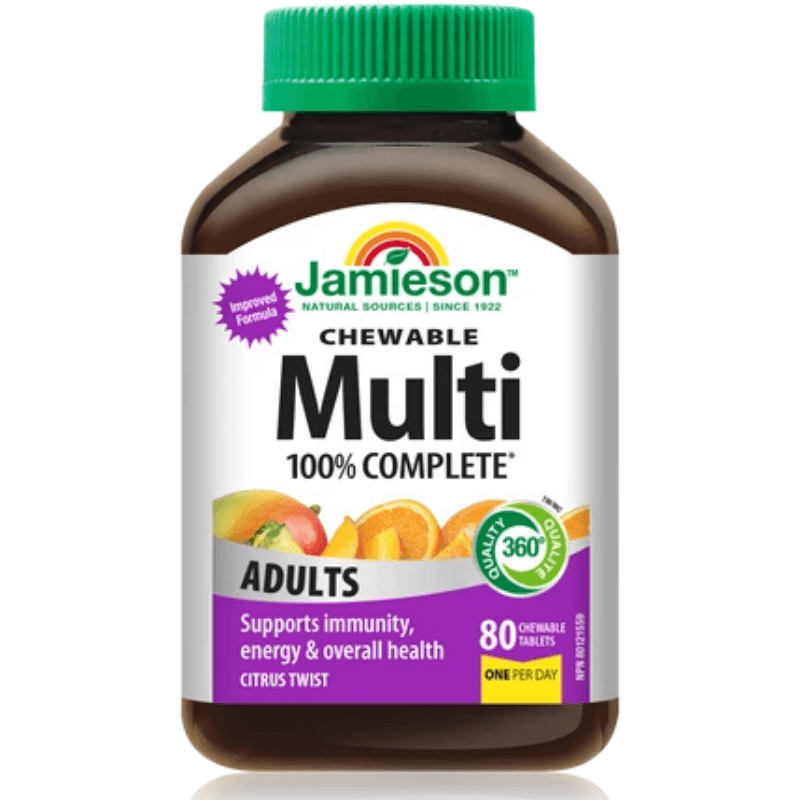 JAMIESON Multivitamins 100% Complete 60 Chewable Tablets