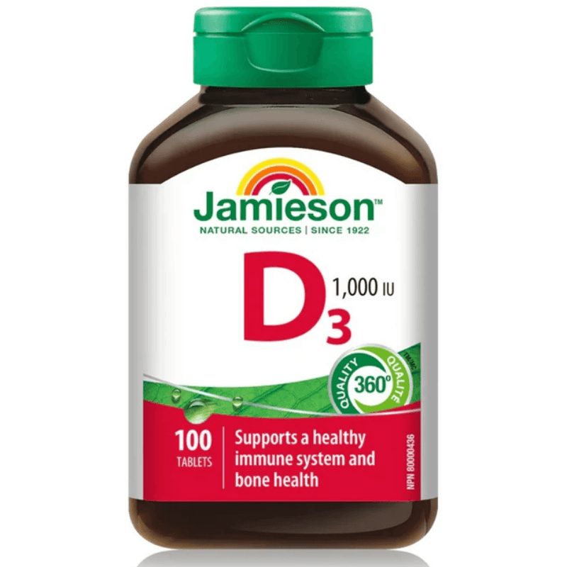 JAMIESON Vitamin D3 1000IU - 100 Tablets