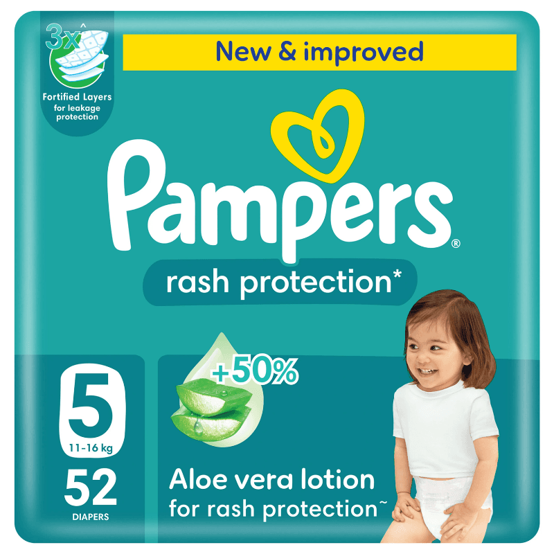 PAMPERS ML S5 Baby Diapers 11-16Kg - 52 Pieces 23900