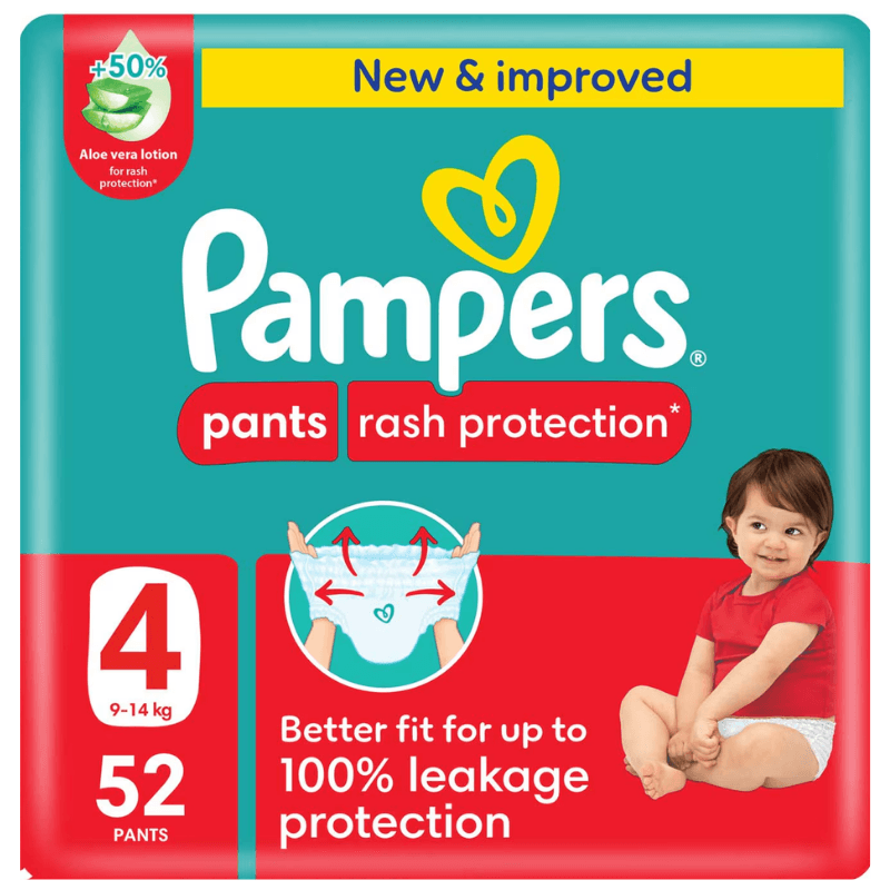 PAMPERS Baby ML S4 Baby Pants 9-14 Kg - 52 Pieces 25200