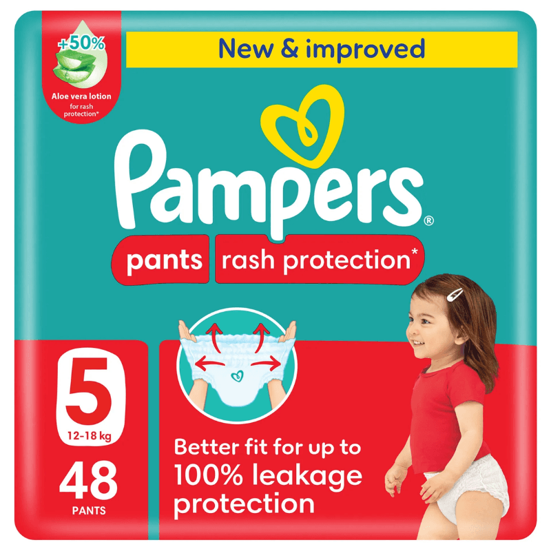 PAMPERS Baby ML S5 Baby Pants 12-18 Kg - 48 Pieces 25300