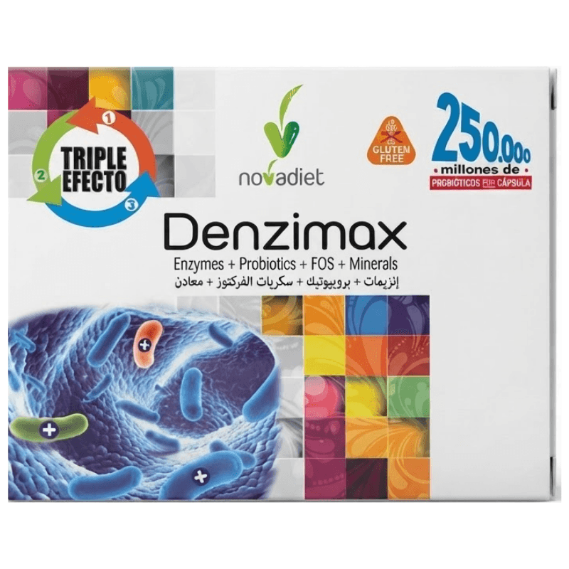 DENZIMAX Enzymes+Probiotics+FOS+Minerals - 30 Capsules