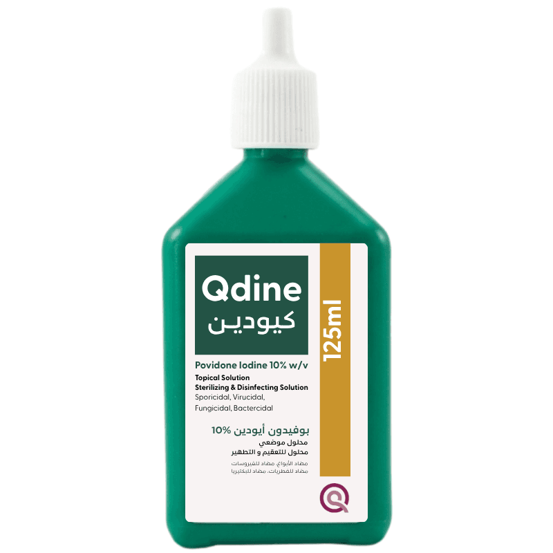 QDINE 10% Povidone Iodine Solution - 125ml