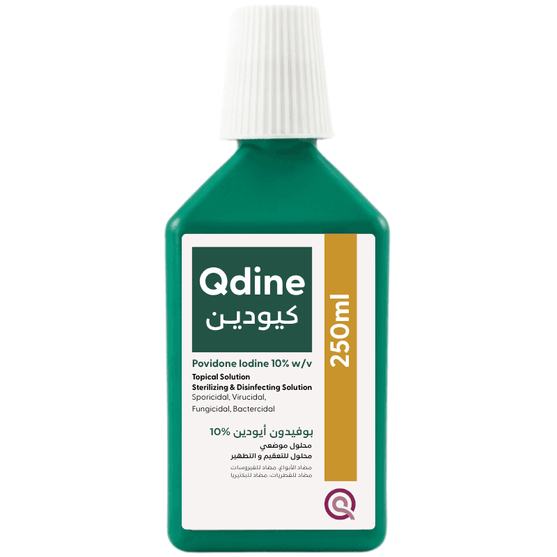 QDINE 10% Povidone Iodine Solution - 250ml