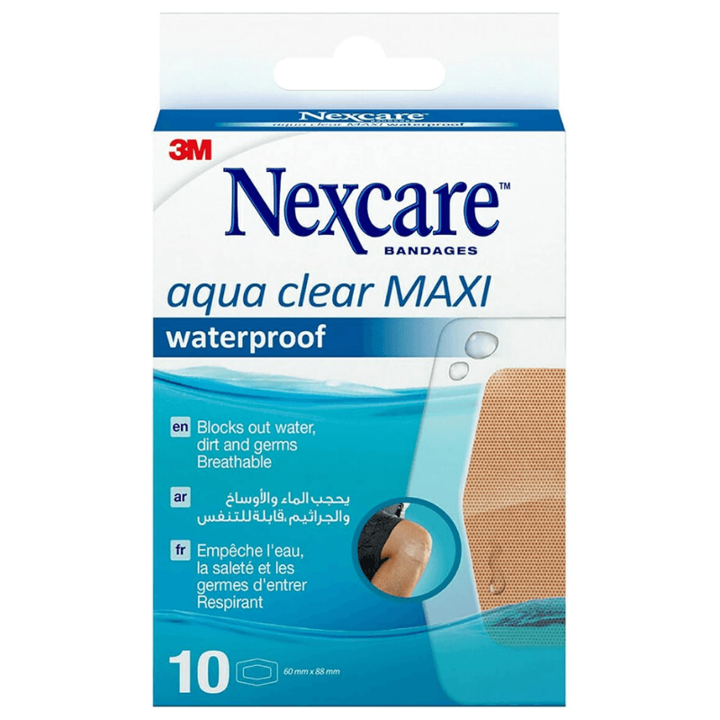 NEXCARE Aqua Clear Maxi Waterproof Bandages - 10 Pieces 582-10DN UU011286356