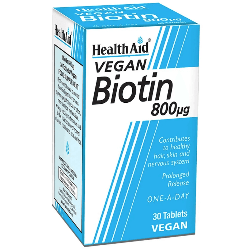 HEALTH AID Biotin 800Ug - 30 Tablets