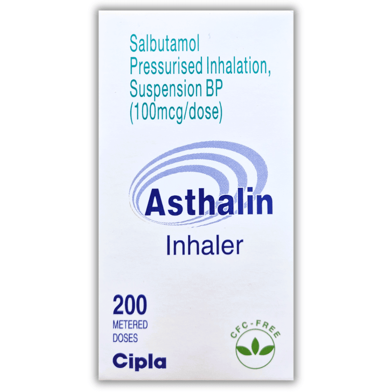 ASTHALIN 100mcg/dose Salbutamol - 200 Doses Inhaler