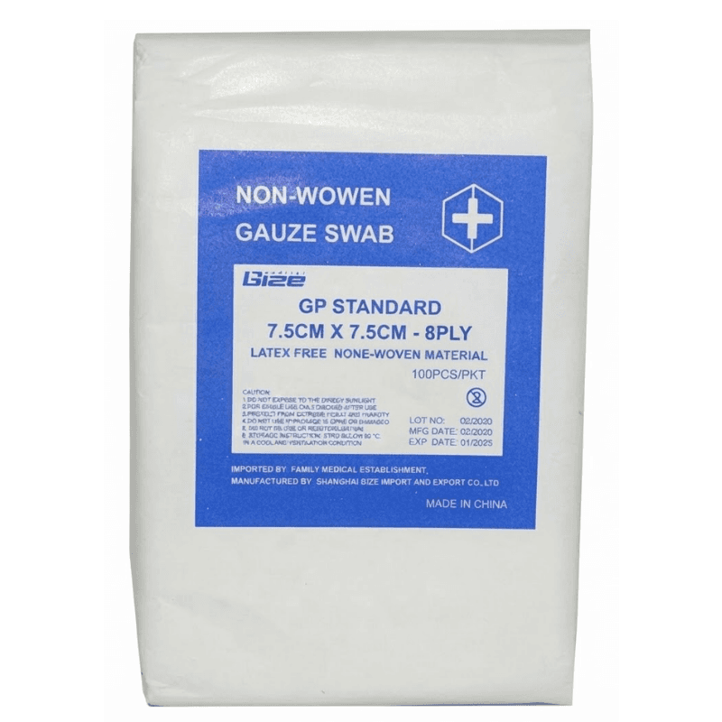 MX-LRD Gauze Swab 8-ply 7.5x7.5cm - 100 Pieces 124126