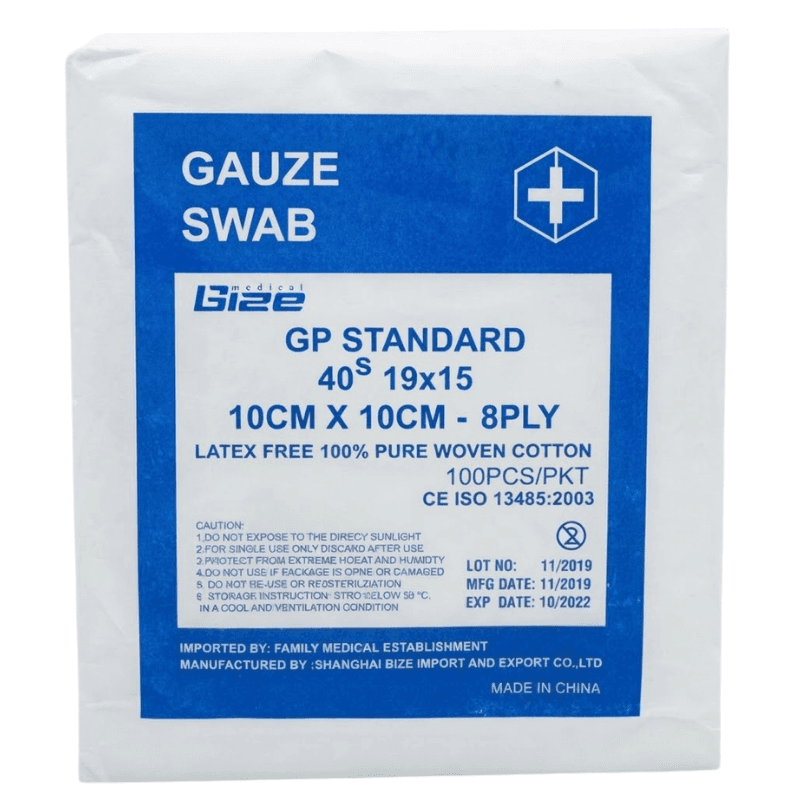 MX-LRD Gauze Swab 8-ply 10x10cm - 100 Pieces 117465