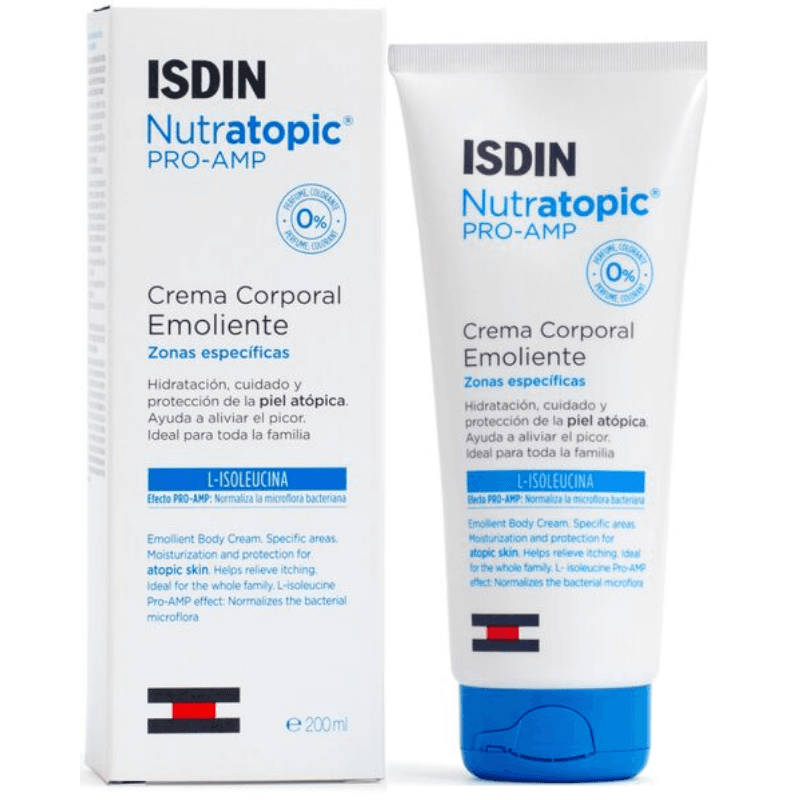 ISDIN Nutratopic PRO-AMP Emolient Body Cream - 200ml ISD050 06454