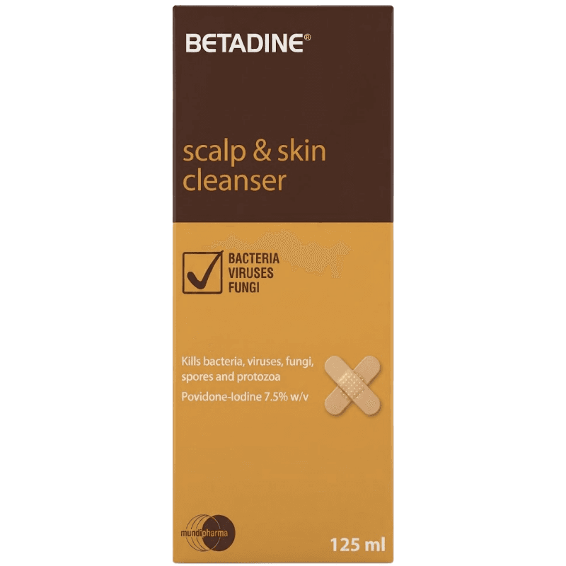 BETADINE Scalp & Skin Cleanser - 125ml