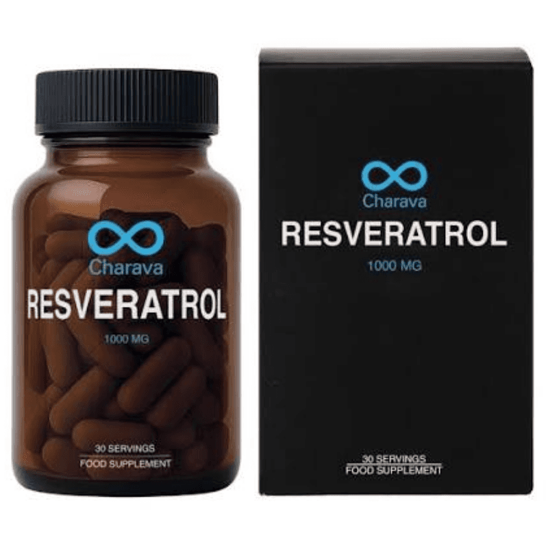 CHARAVA Resveratrol 1000Mg 30 Servings - 60 Capsules