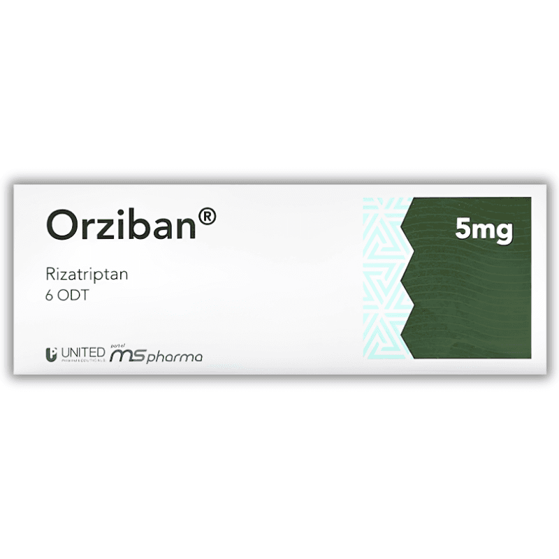 ORZIBAN 5mg Rizatriptan - 6 Oral Dispersible Tablets