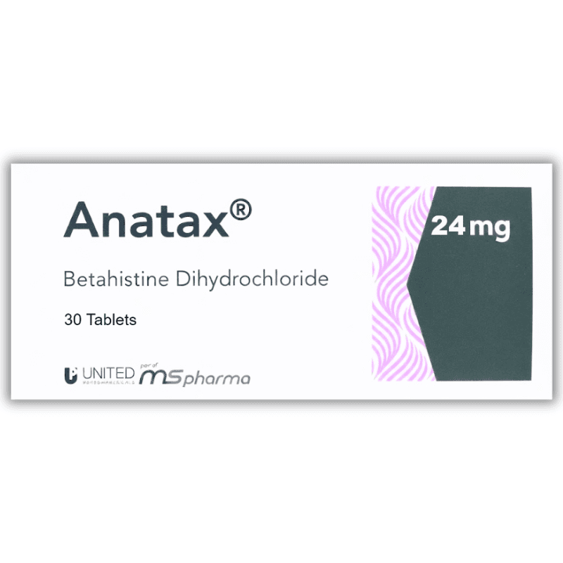 ANATAX 24mg Betahistine - 30 Tablets