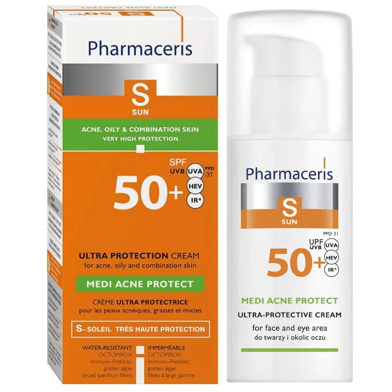 PHARMACERIS Medi Acne Protect SPF50+ Ultra Protection Cream - 50ml PHR401