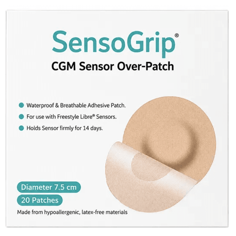 SENSOGRIP CGM Sensor Over Patches - 20 Pieces