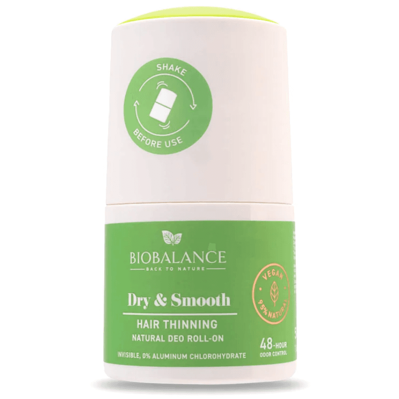 BIOBALANCE Dry & Smooth Hair Thinning Natural Deo Roll On - 50ml Alp70080