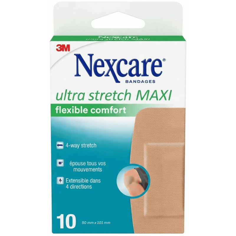NEXCARE Ultra Stretch Maxi Flexible Comfort - 10 Pieces 570-10KEN - UU011285093