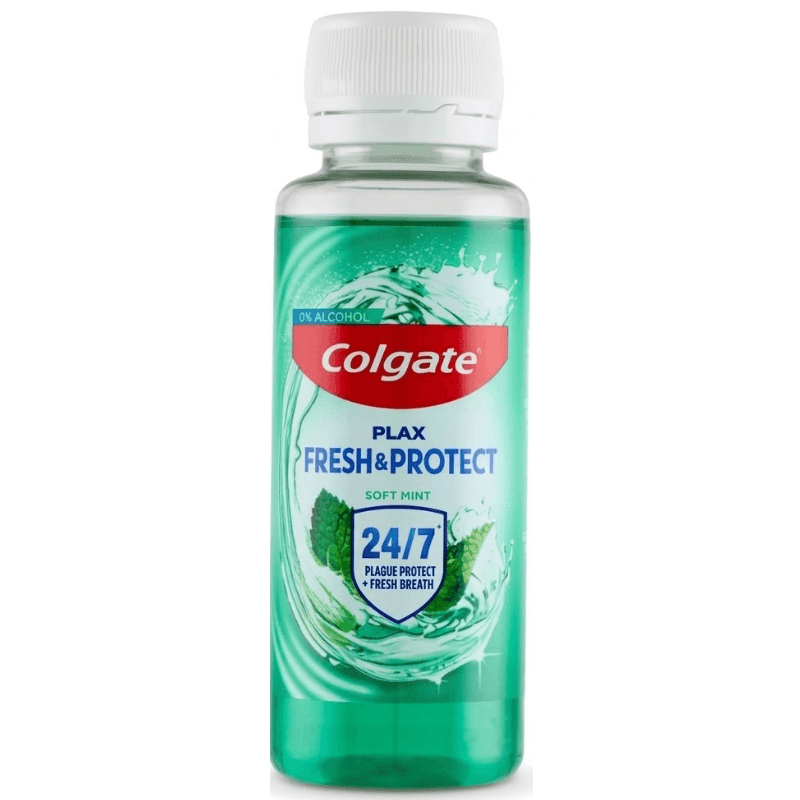 COLGATE Plax Fresh & Protect Soft Mint Green Mouthwash - 100ml 26600