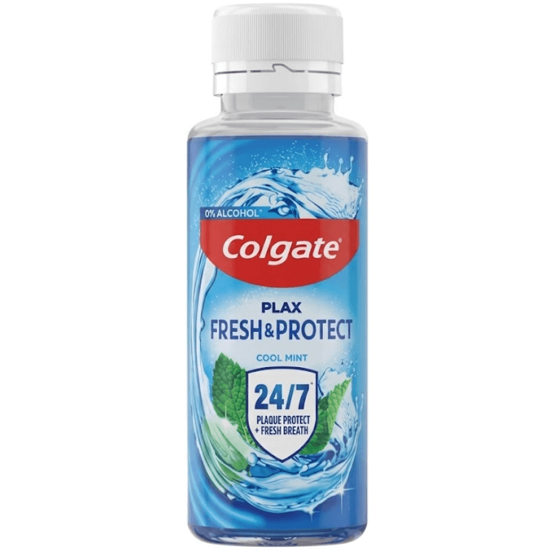 COLGATE Plax Fresh & Protect Cool Mint Blue Mouthwash - 100ml 26700