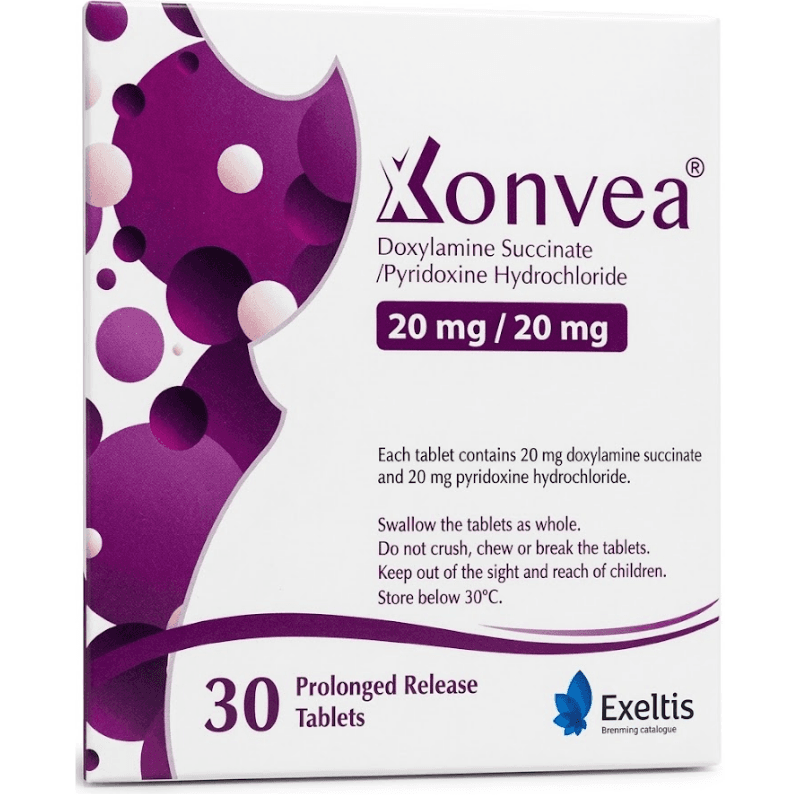 XONVEA 20/20mg Doxylamine/Pyridoxine - 30 Tablets
