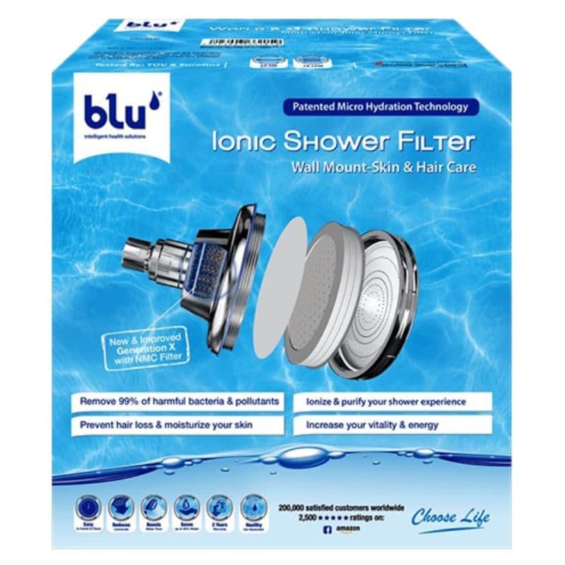 BLU Ionic Shower Filter Wall Mount ISF-WM-V3.O