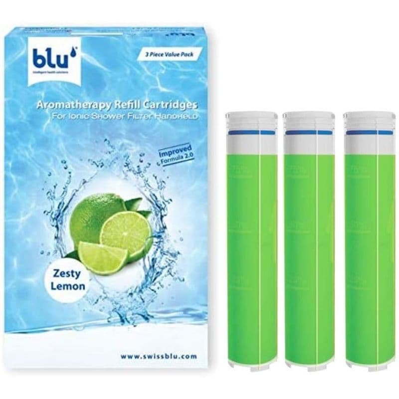 بلو - عبوات إعادة تعبئة دش أيوني برائحة الليمون المنعش - 3 قطع RG3-IPF-V2.0