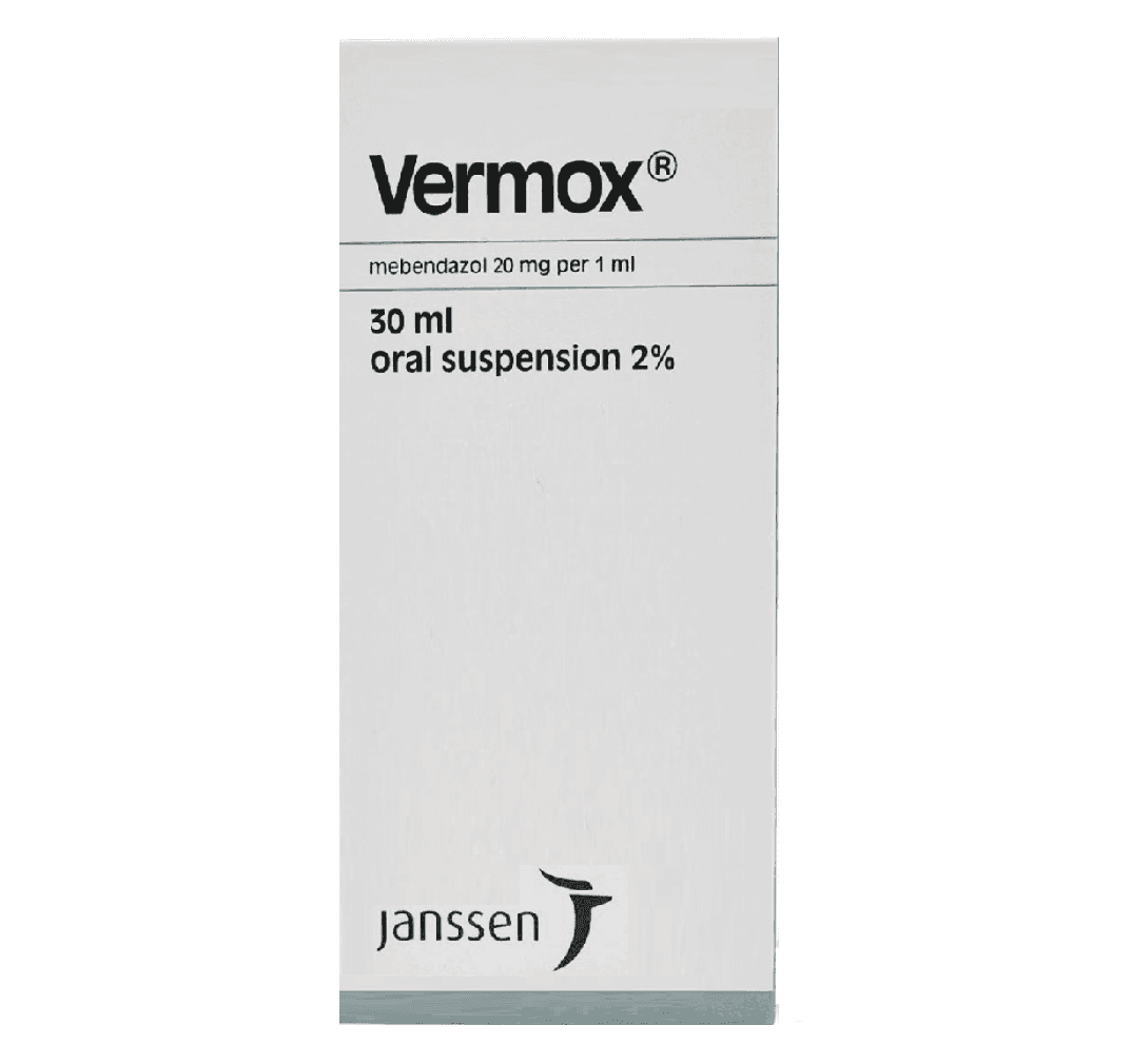VERMOX 20mg/ml Mebendazole - 30ml Suspension