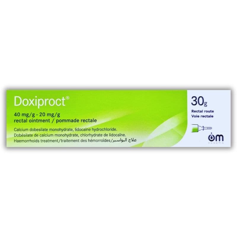 DOXIPROCT Calcium Dobesilate/Lidocaine - 30g Ointment