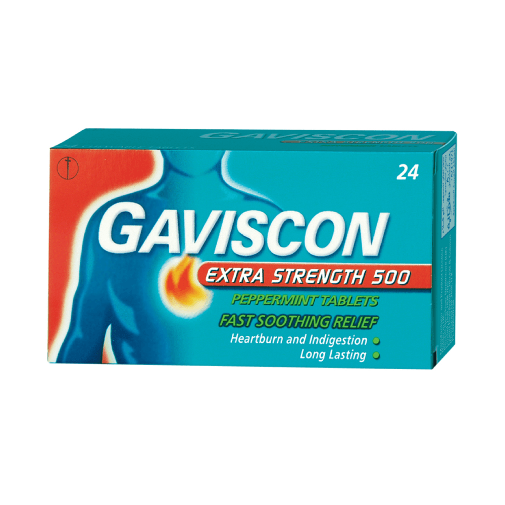 GAVISCON Extra Peppermint - 24 Tablets