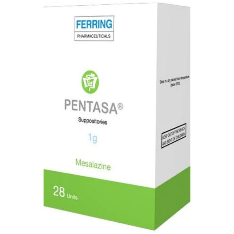 PENTASA 1g Mesalazine - 28 Suppositories