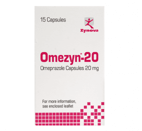 OMEZYN 20mg Omeprazole - 15 Capsules