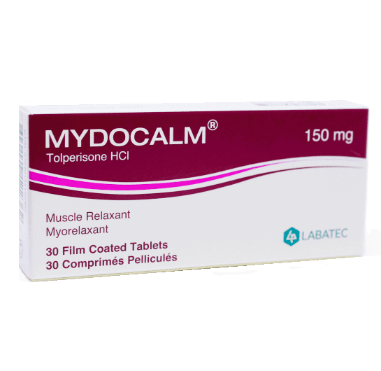 MYDOCALM 150mg Tolperisone HCl - - 30 Tablets