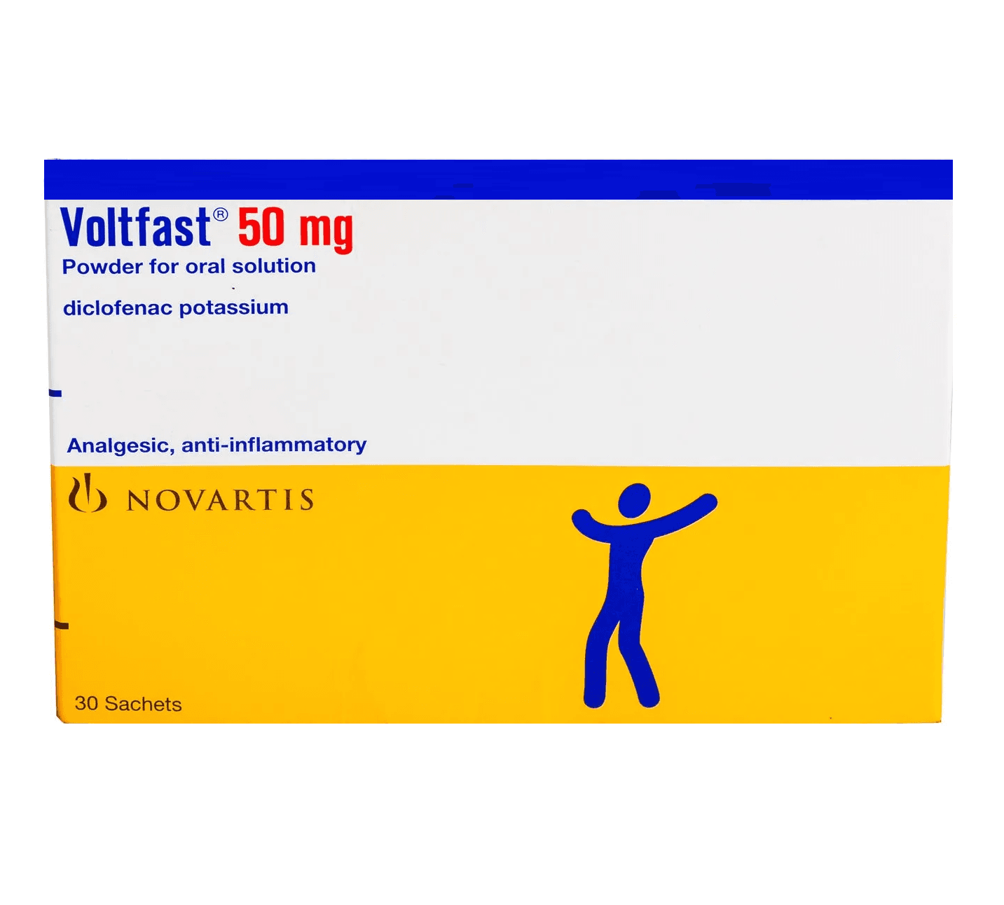 VOLTFAST 50mg Diclofenac Potassium - 30 Sachets of Powder
