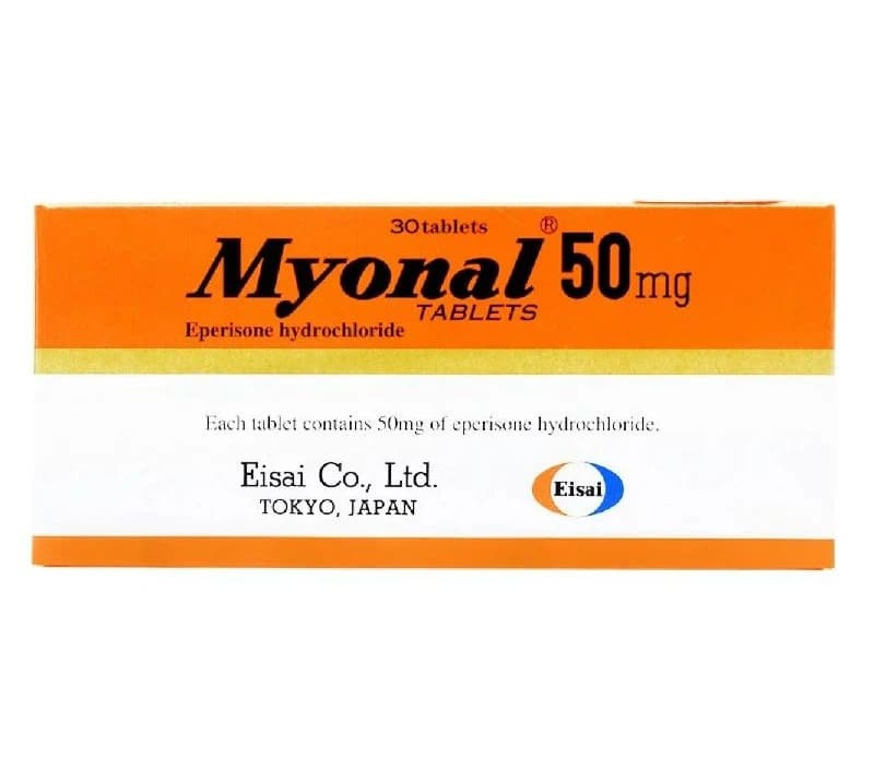 MYONAL 50mg Eperisone HCl - - 30 Tablets